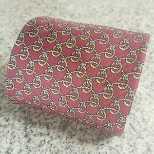 Hermes Men's Maroon Design Tie